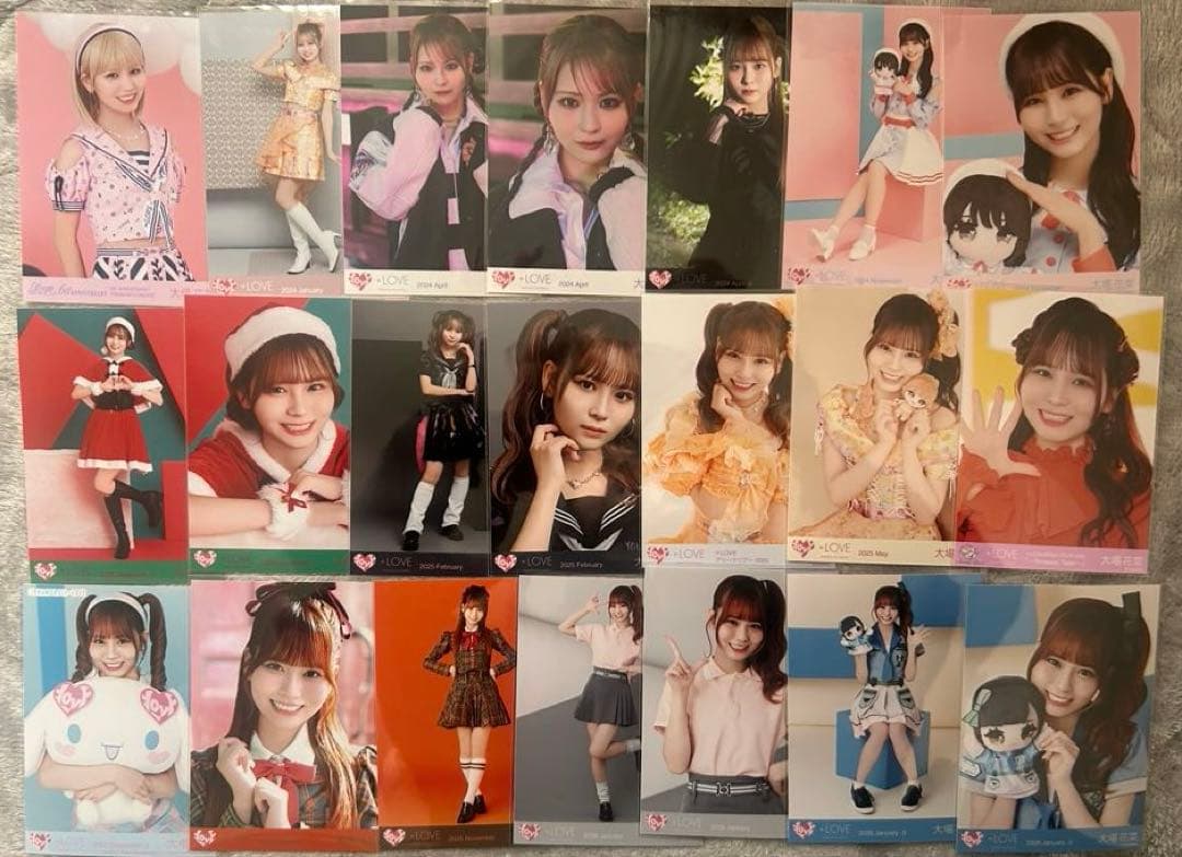 【大場花菜】生写真まとめ売り＋ミニアクスタ/封入付き