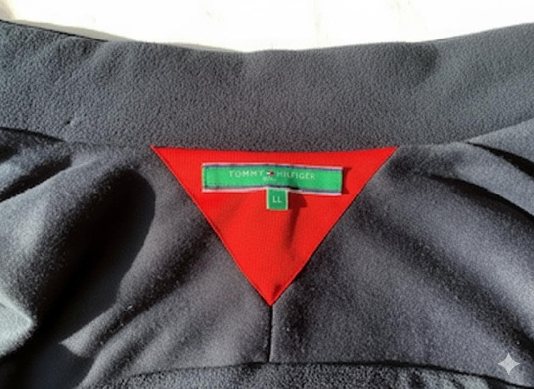 トミーヒルフィガーゴルフ ネイビー キルティングジャケット LL