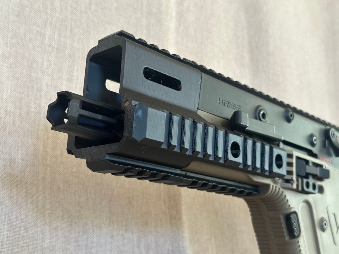 3Dプリンター製 クリスベクター用ハンドガード ブラック