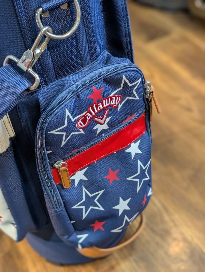 Callaway キャディバッグ 星柄 ネイビー/レッド