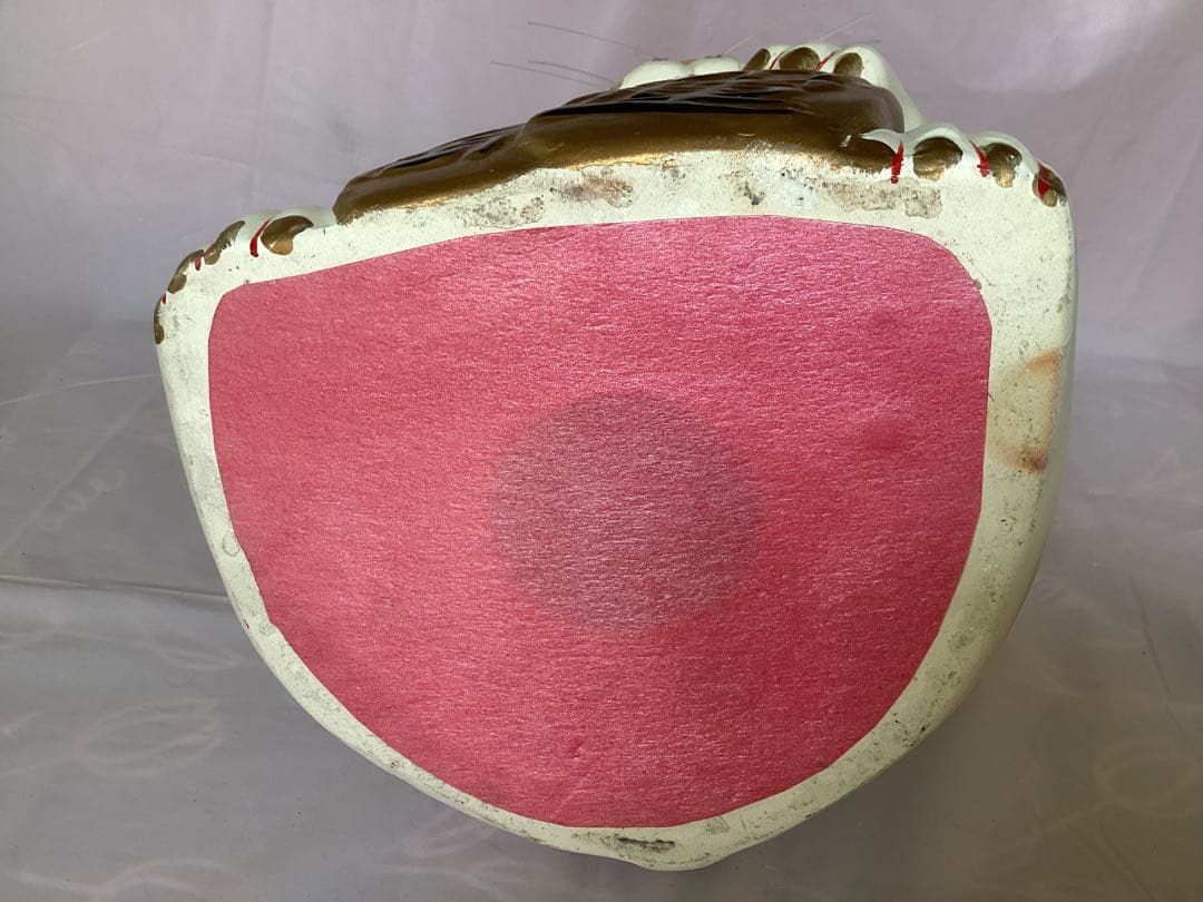 縁起物　特大　陶器 招き猫 金運 36cm 開運招福　貯金箱　ヒゲ付き