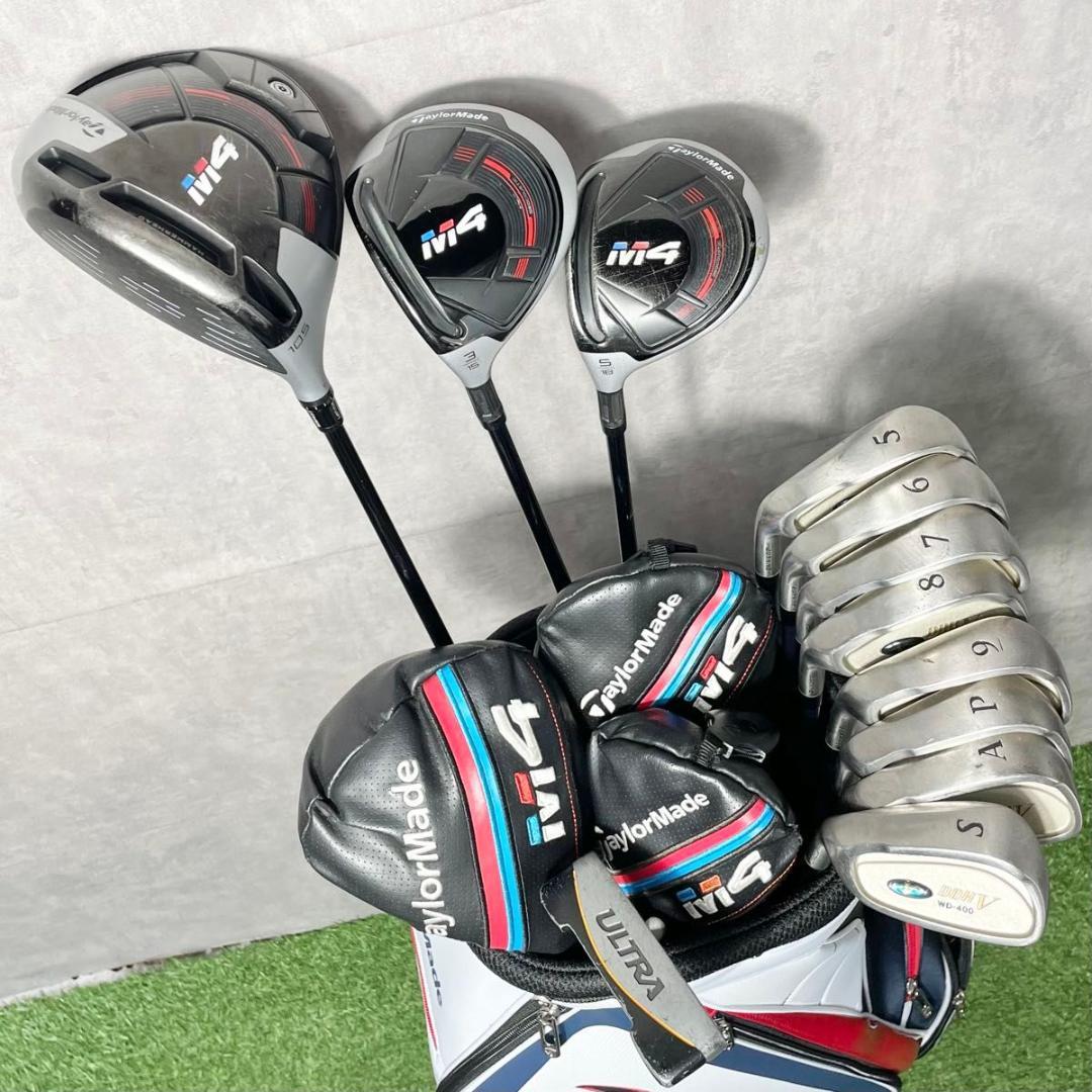【貴重なレフティ！CB新品】テーラーメイド M4 ゴルフクラブセット 12本 左