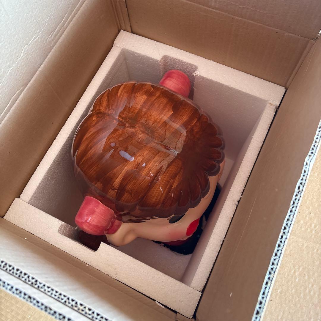 大きな陶器製キャラクター像　ぺこちゃん　限定品　特大