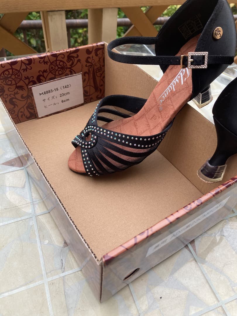 社交ダンス用 兼用シューズ 23cm ヒール6cm