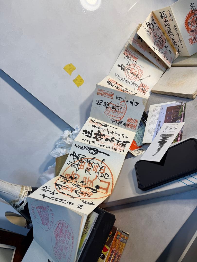 昭和期 御朱印帳 観光スタンプ帳 4冊まとめ 巡礼記録 蛇腹折本