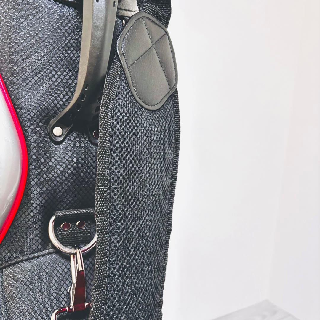 【美品】PUMA プーマ 軽量 キャディバック 赤/黒