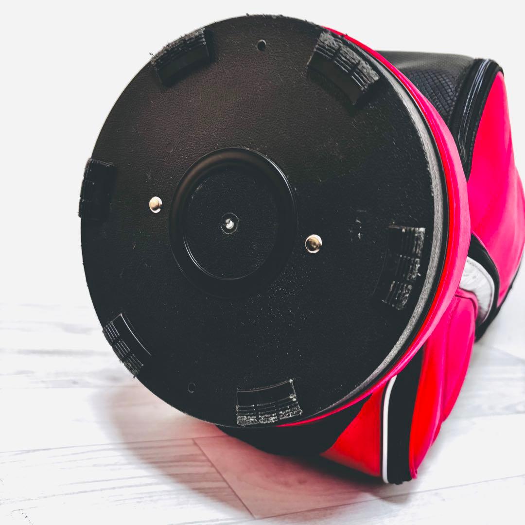 【美品】PUMA プーマ 軽量 キャディバック 赤/黒