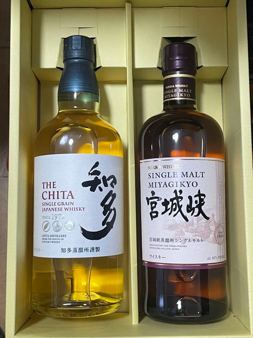 ウイスキーセット 宮城峡 ＆ 知多（計2本）