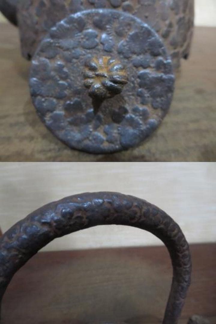 （秋田大吉）半砂鉄の南部の古い桜釜