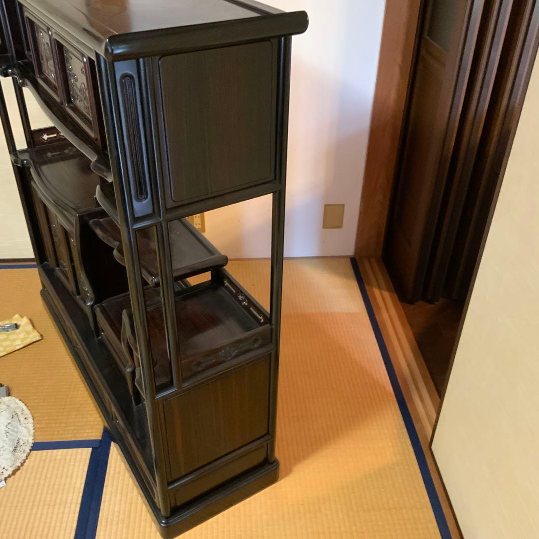 黒檀 飾り棚　アンティーク
