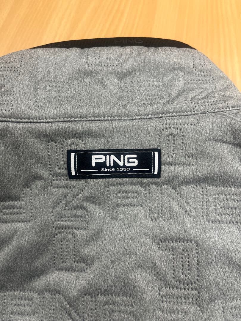 定価17,600円 PING ピン 防風 撥水 中綿 ブルゾン M グレー