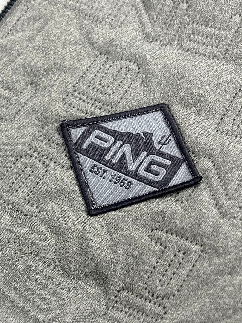 定価17,600円 PING ピン 防風 撥水 中綿 ブルゾン M グレー