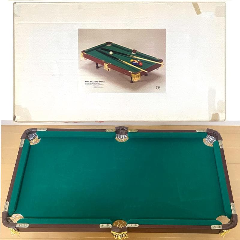 ミニビリヤードテーブルセット 木製 ビリヤード台 約91×50×20cm