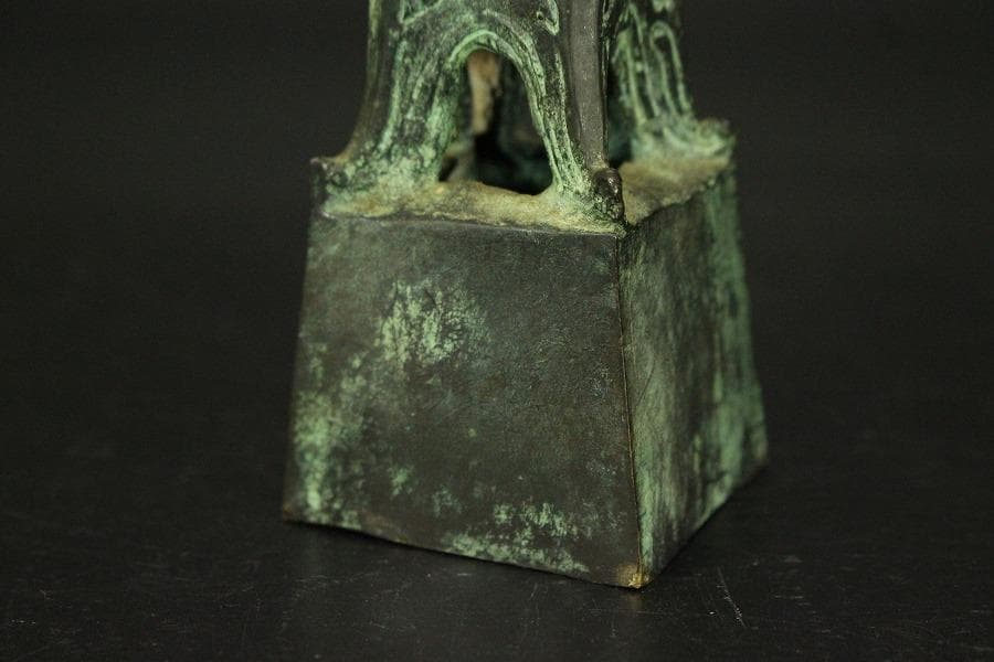 中国美術 青銅 人物 置物(A450)