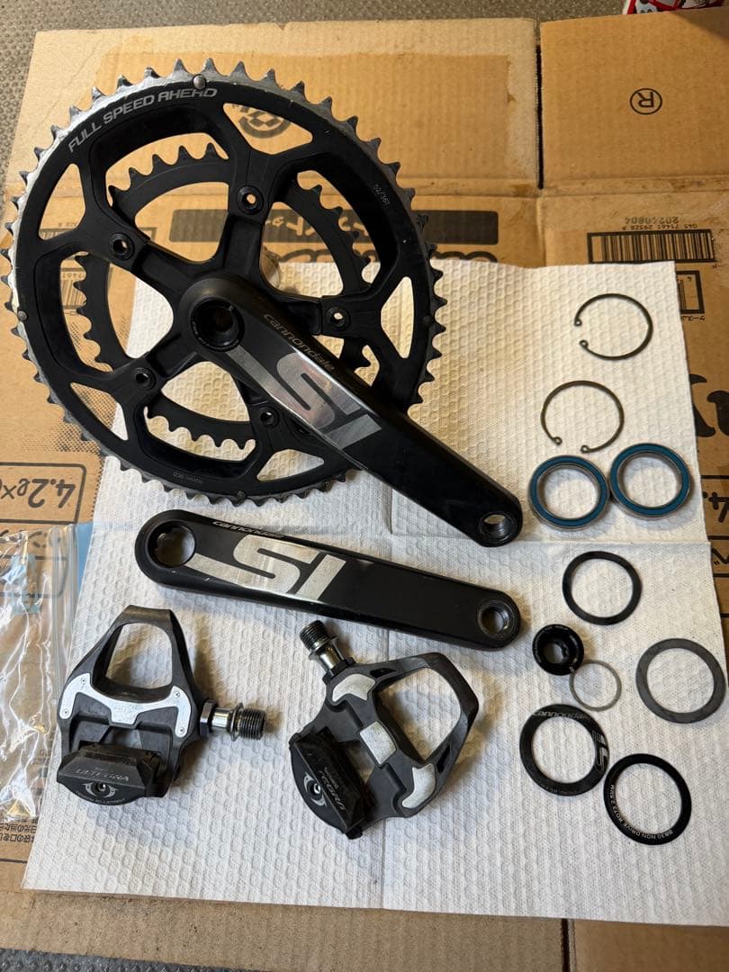 CAAD12 純正クランク 52/36 170mm ＆ アルテグラペダル付