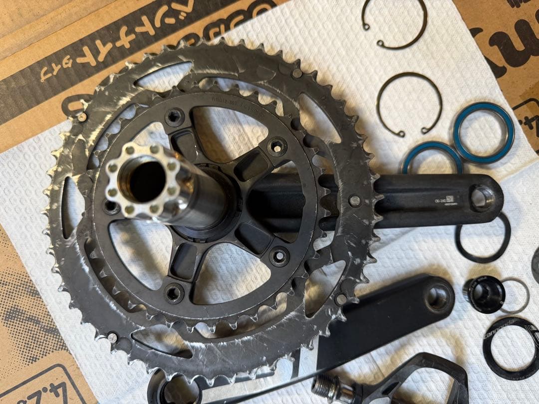 CAAD12 純正クランク 52/36 170mm ＆ アルテグラペダル付