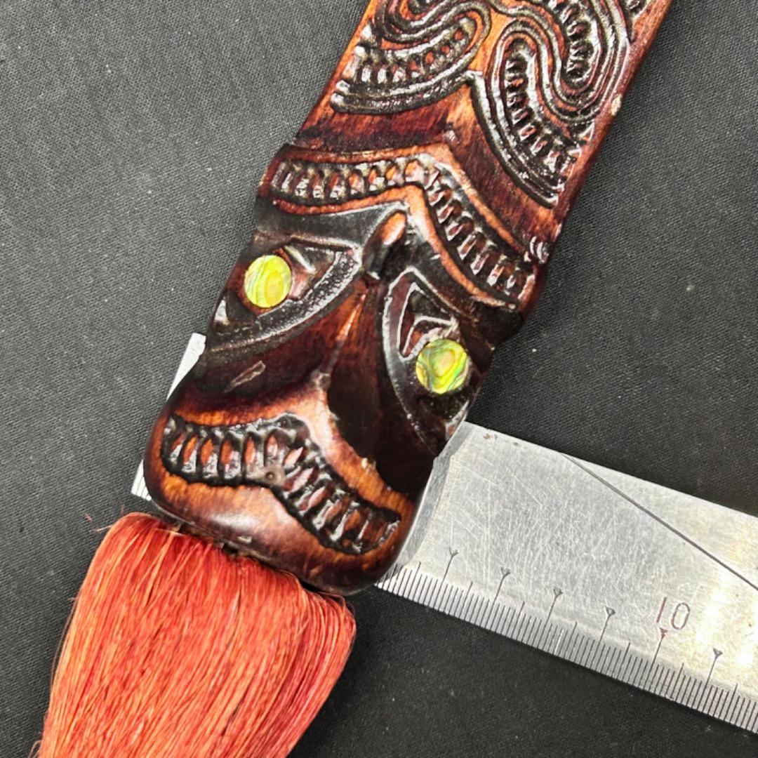 ▽※後右1105 アボリジニ 木製 槍 木彫り 彫刻 民族美術 部族 武具