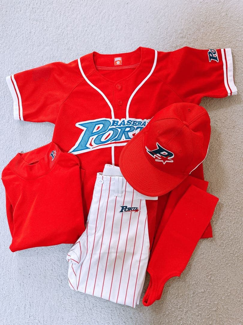 【追記あり】　ポルテ 野球ユニフォーム　 5点セット→6点
