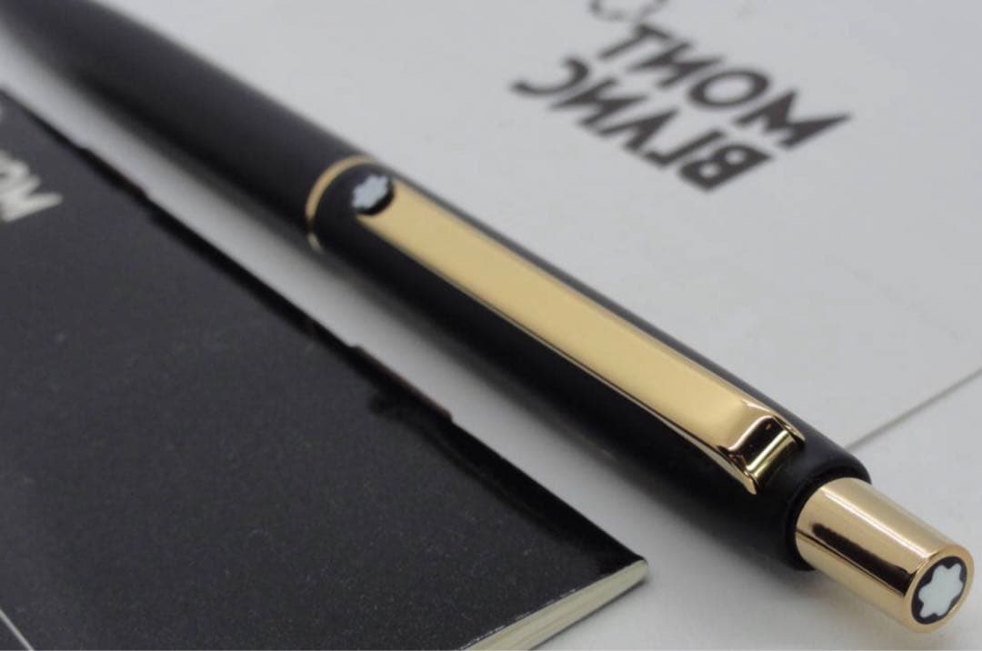※極上の　モンブラン ★No2918ブラックカラー軸ゴールドプレート★ボールペン