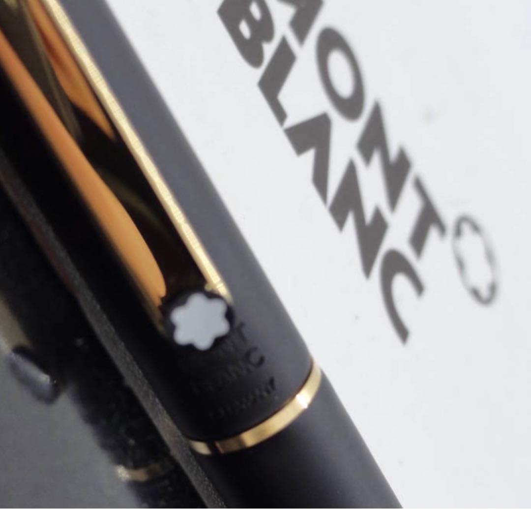 ※極上の　モンブラン ★No2918ブラックカラー軸ゴールドプレート★ボールペン
