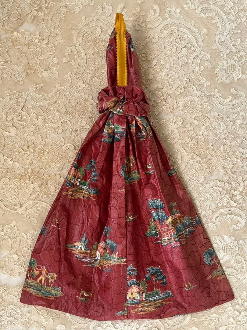 アンティーク/ヴィンテージブドワール ドール 布バッグ壁掛け装飾検）ビスクドール