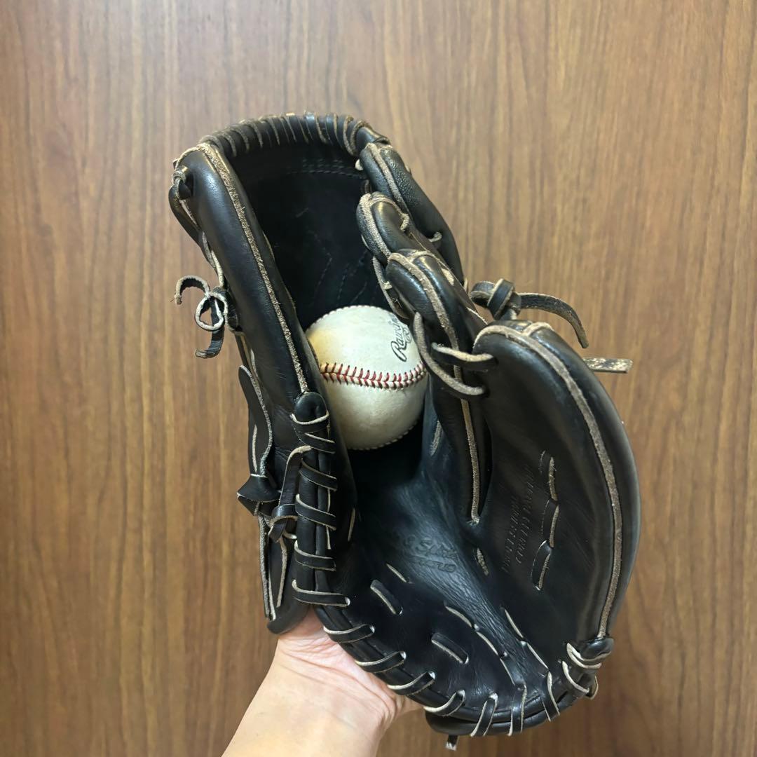 ZETT プロステイタス 投手用グローブ 軟式 ブラック