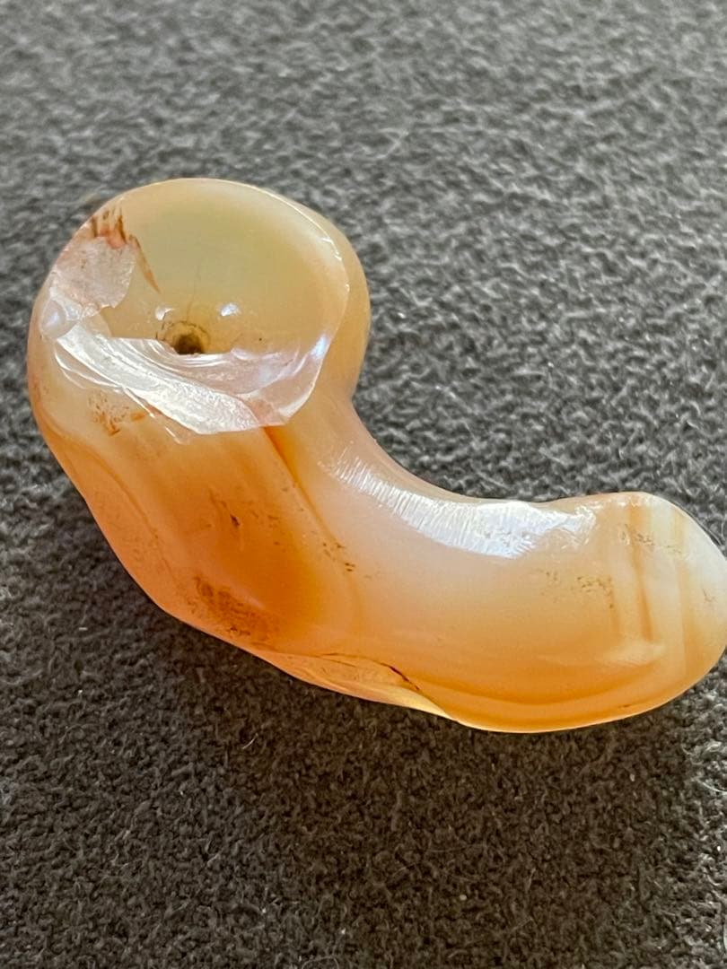 古墳時代 瑪瑙勾玉 古代装身具 出土品