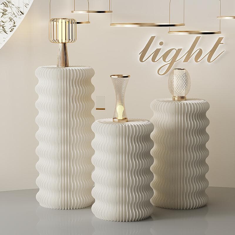 ディスプレイスタンド直径30cm高さ118㎝展示台 陳列台組立不要展示会イベント