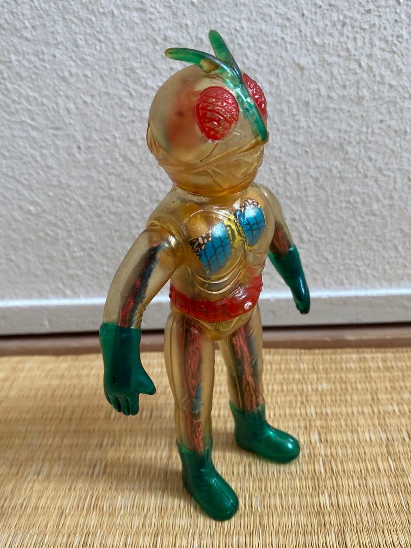 ポピー 仮面ライダー ソフビ 改造人間 仮面ライダー スケルトン クリア