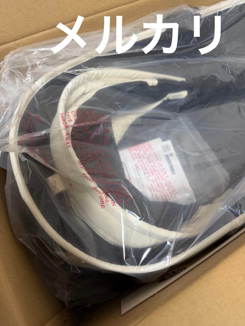 【直営店限定】エアバギードーム3アイボリーホワイトコット単品&足元バスケット