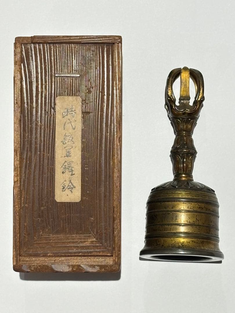鎌倉時代箱書「金銅五鈷鈴 金剛鈴」1点|密教法具 仏具 真言宗 高野山 弘法大師