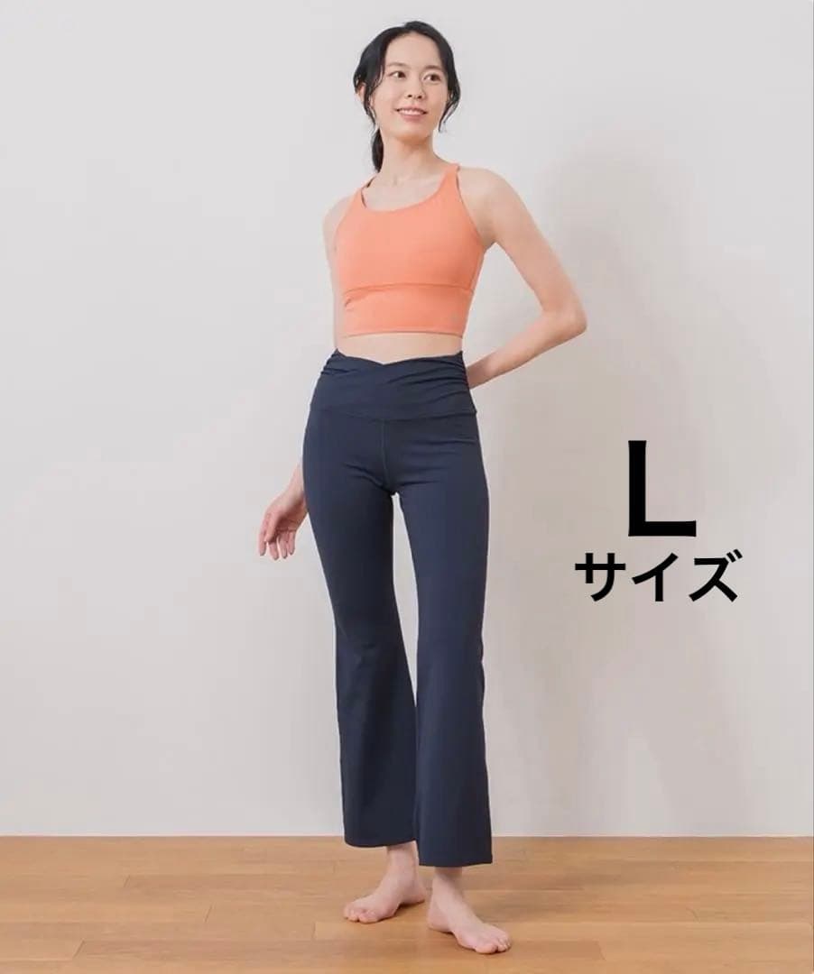 【SUKALA】　ベーシックフレアパンツ Ｌサイズ ネイビー