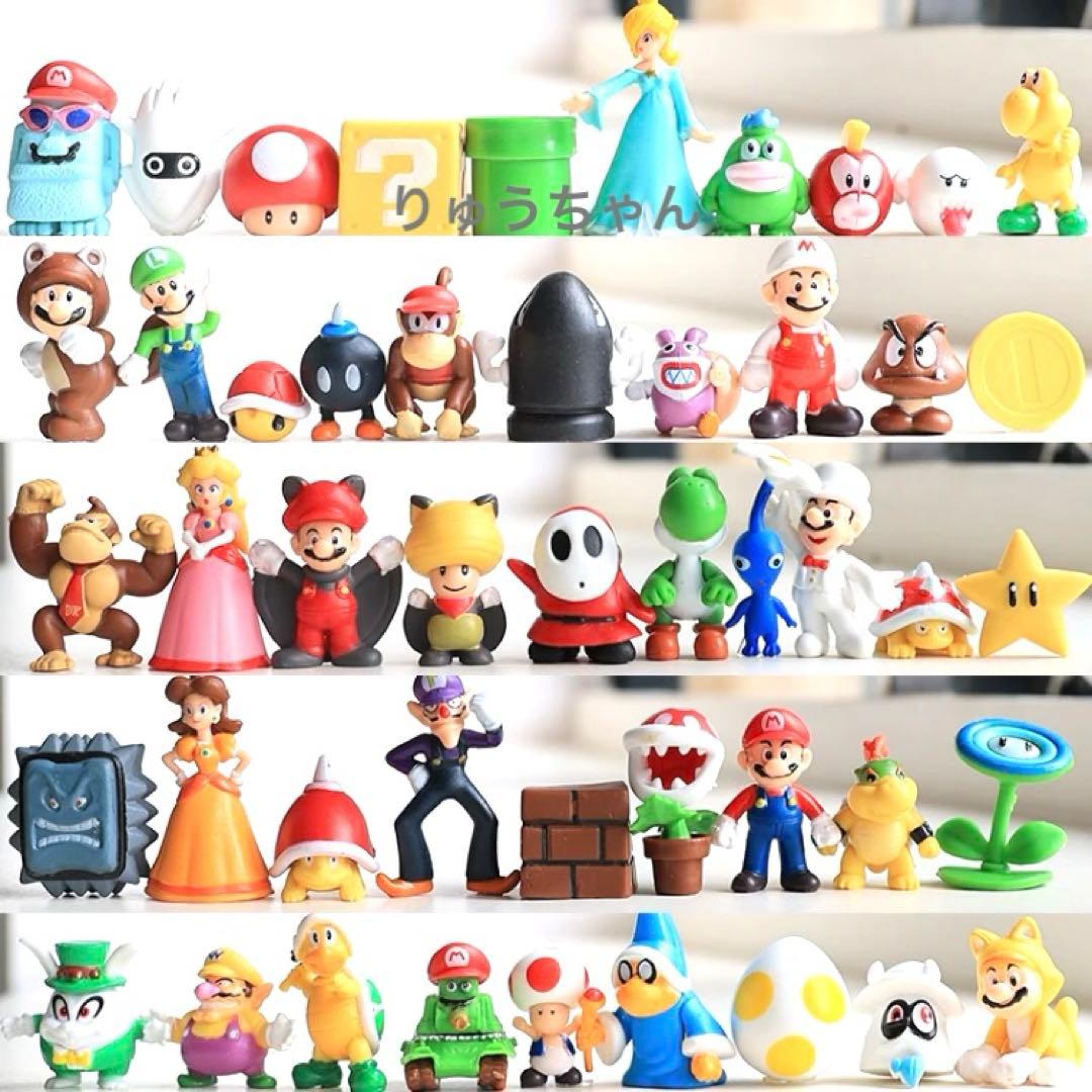 [新品] マリオ フィギュア 48体セット tt