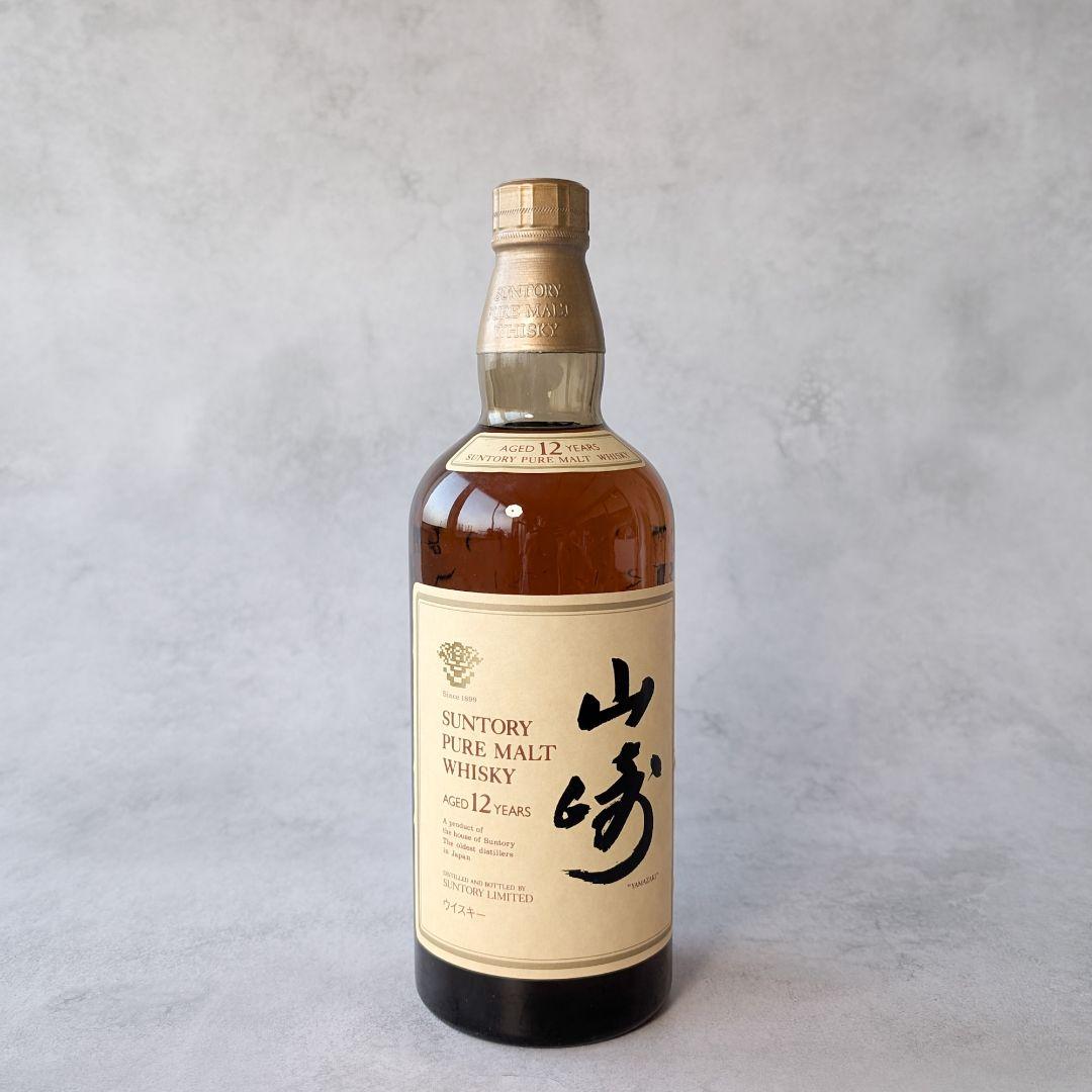 未開栓 響マーク サントリー 山崎 12年 ピュアモルト ウイスキー 木箱入り