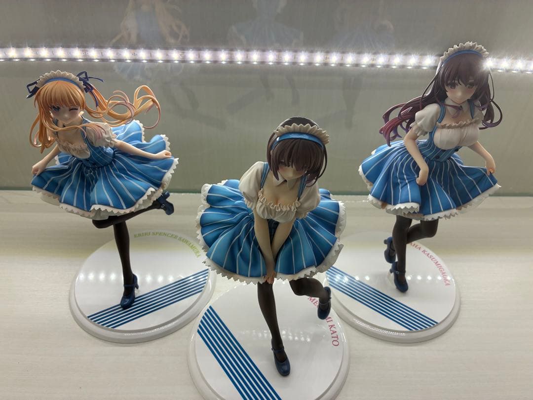 冴えない彼女の育てかた 澤村英梨々 加藤恵 霞ヶ丘詩羽メイドVerフィギュア3体