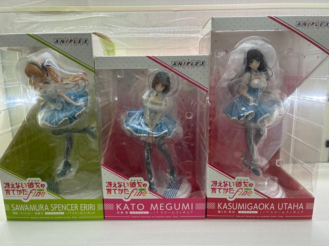 冴えない彼女の育てかた 澤村英梨々 加藤恵 霞ヶ丘詩羽メイドVerフィギュア3体