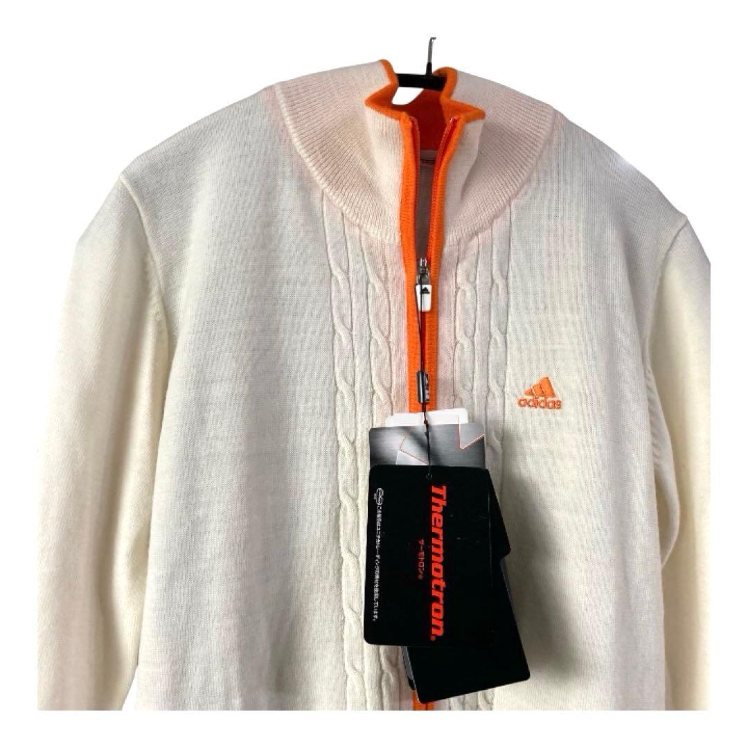 【新品タグ付き】アディダス（adidas）　ニットワンピース　ロングジャケット