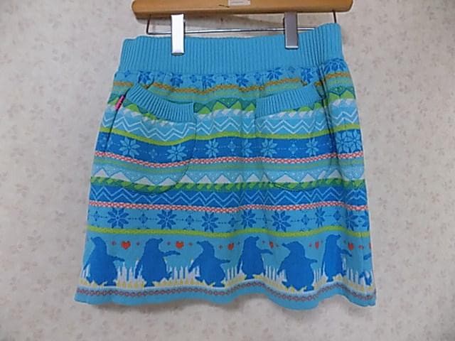 49930　新品タグ付　定価17280円　ビバハート　スカート　水色　40