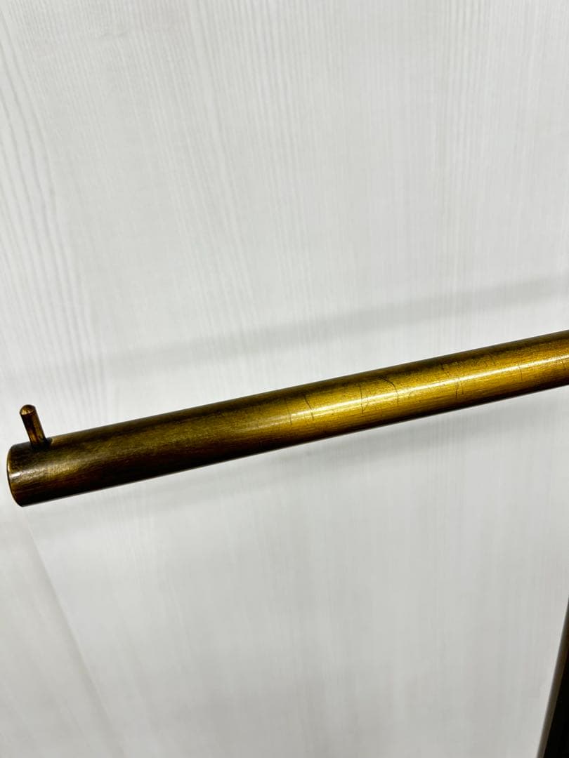 【超美品】 T字 ハンガーラック アンティークゴールド W50cm 真鍮