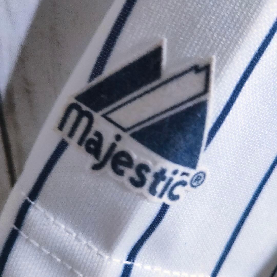 【MLB】 ニューヨーク・ヤンキース ゲームシャツ XL デレク・ジーター 白縞