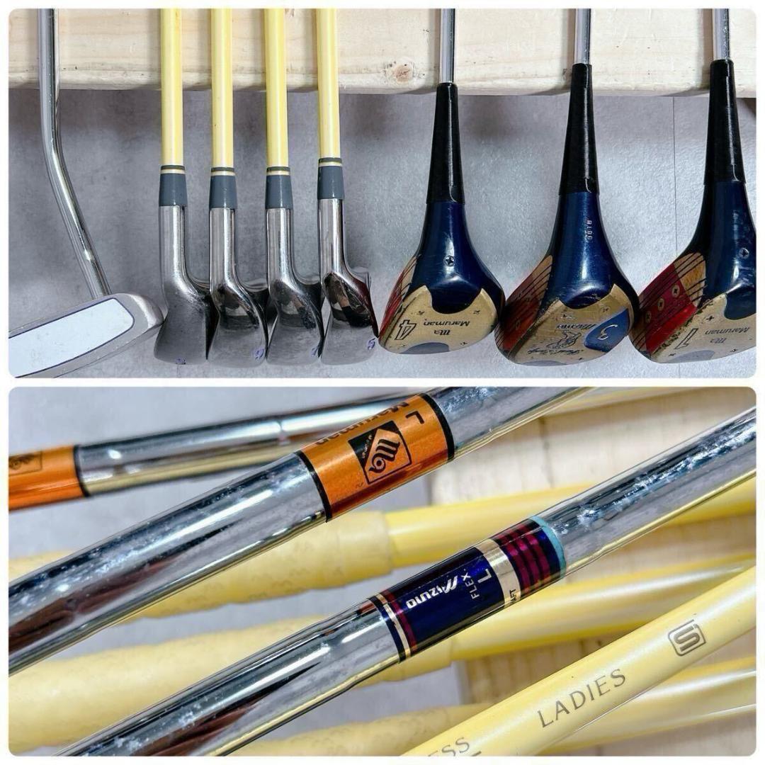 X228 レディース ゴルフ クラブハーフセット 9点 キャディバッグ オレンジ