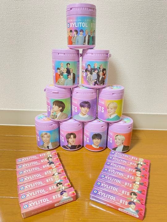 BTS ロッテキシリトールボトルガム　オールコンプリート24点セット！