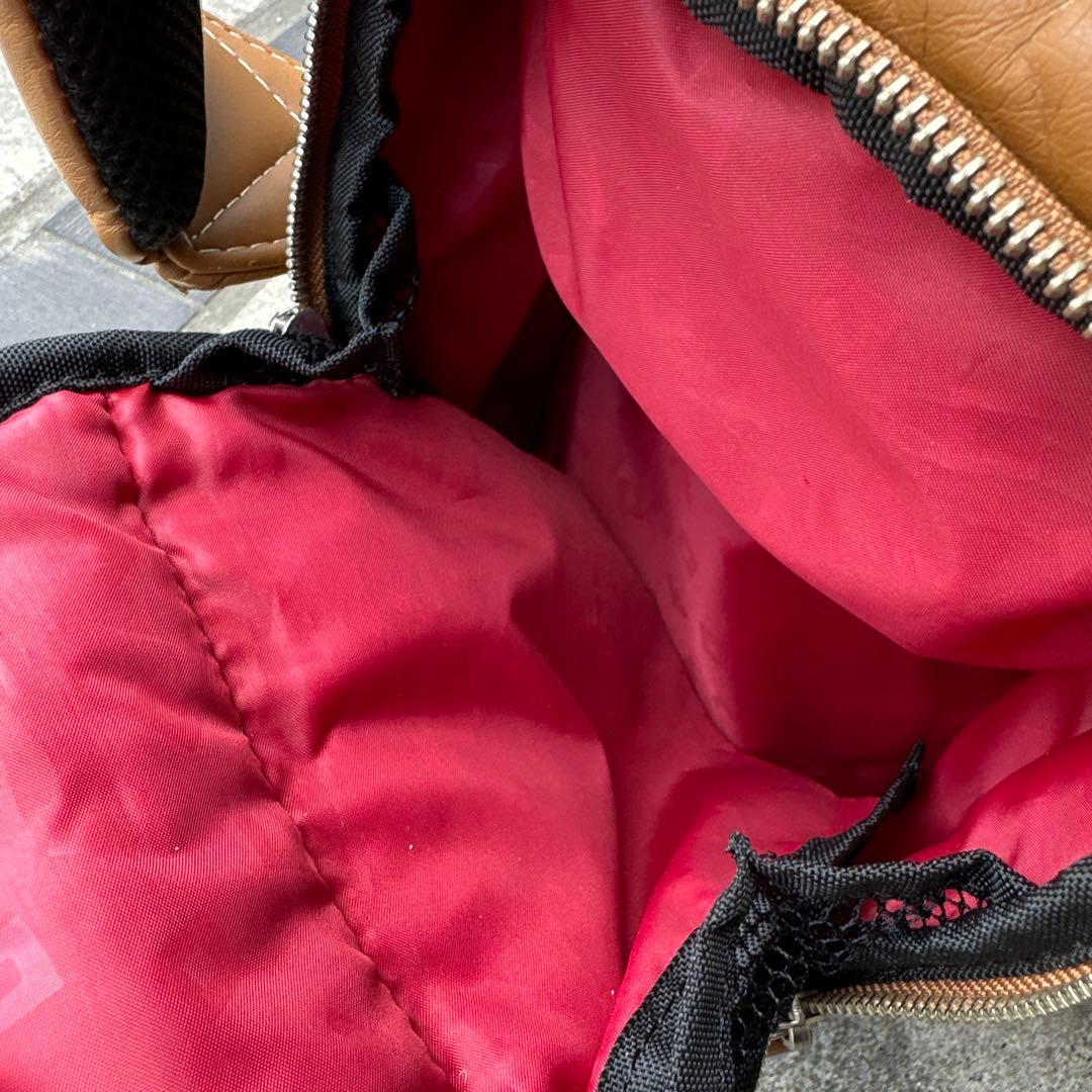 ONOFFブラウン レザー風 キャディバッグ　軽量