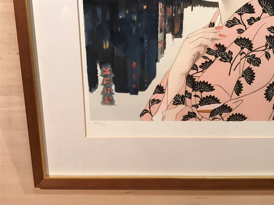 志村立美　「三百六十五夜」　リトグラフ　刷り込みサイン・作品証明シール有り