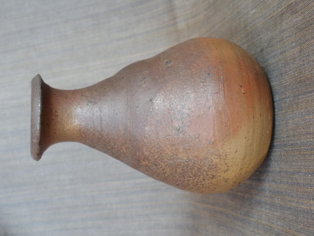 個展作品★川淵直樹【師：小山富士夫】南蛮徳利★共箱・布