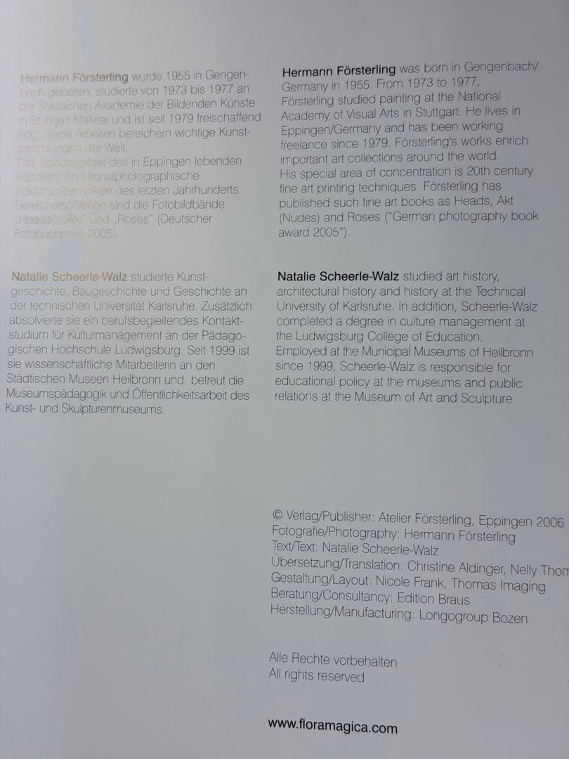 ヘルマン・フォスターリング『Flora Magica』(2006)