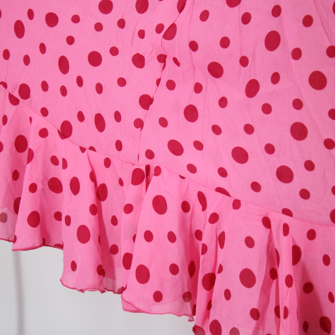 【美品 フラメンコ衣装】ピンク 上下セット セットアップ ツーピース ボランテ