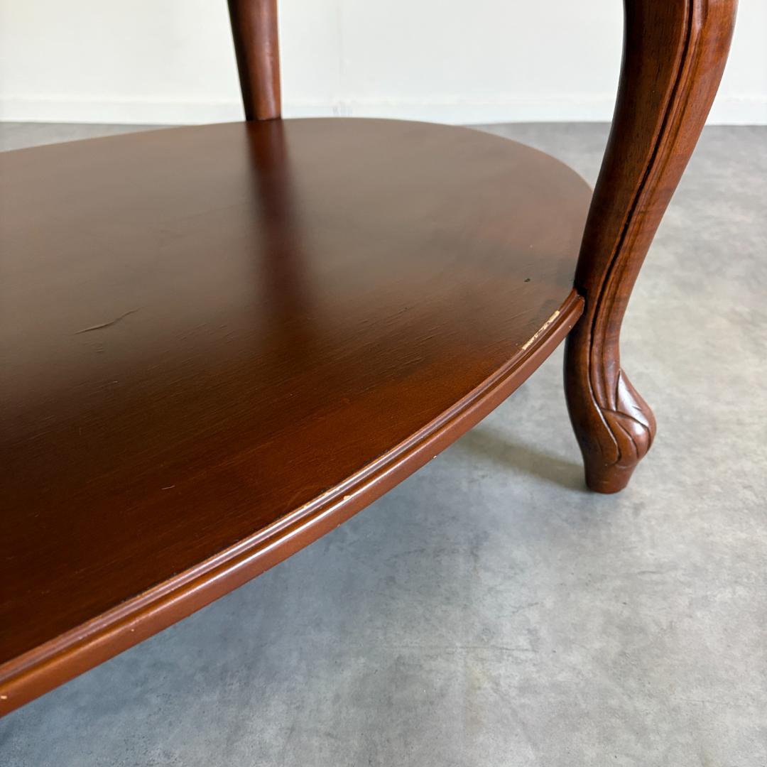 ロココ調 猫脚×大理石風天板 センターテーブル