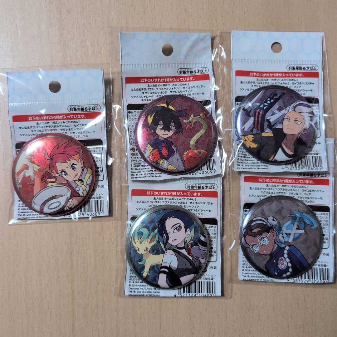 缶バッジコレクション～ゼロの秘宝編～　5点セット