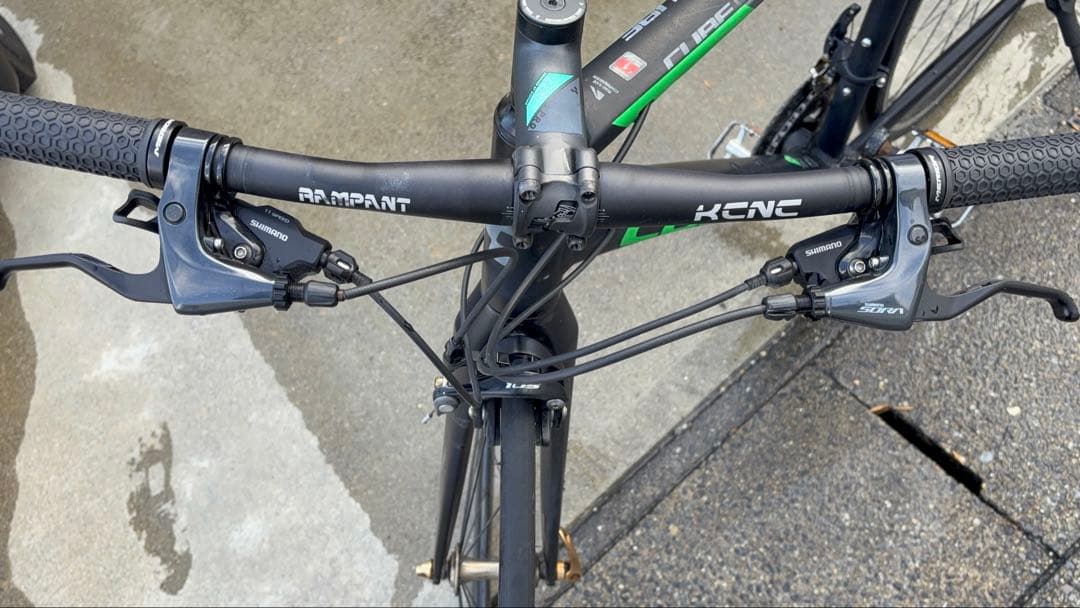 ［ジャンク］cube attain バーハンドル化＋105換装　引き取り限定